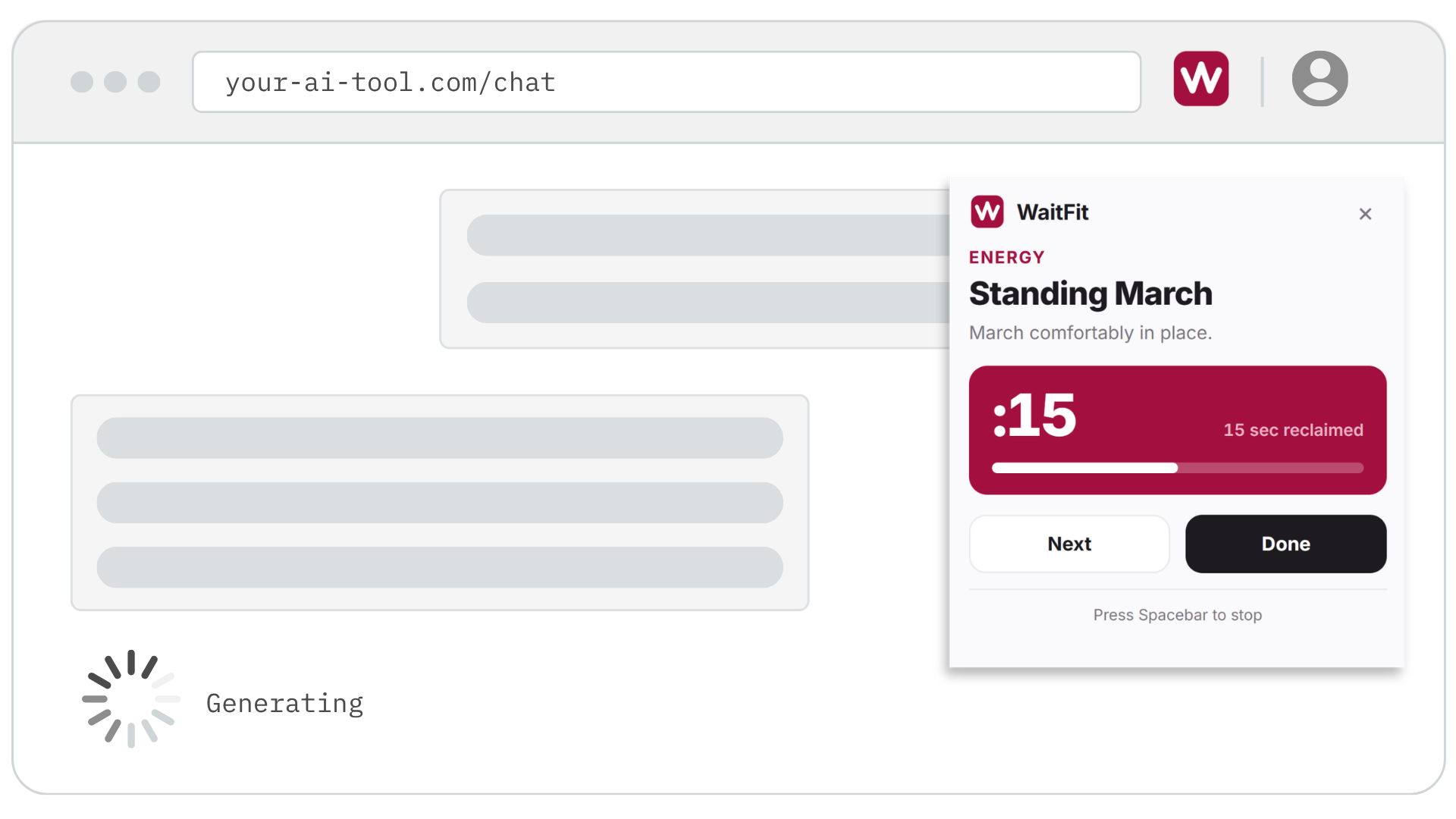 waitfit screenshot